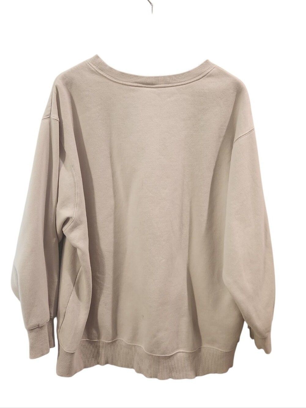 Nike Sportswear Phoenix Fleece Oversized Crewneck Sweatshirt Women's 1X Beige - Picture 3 of 5